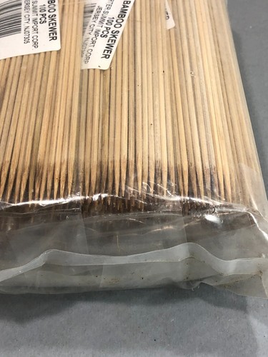 1000 sztuk 6" Bambusowy szaszłyk Kabob Grill Przystawka Owoce Wybieraczki BBQ Szaszłyki 10x100 - Zdjęcie 4 z 4