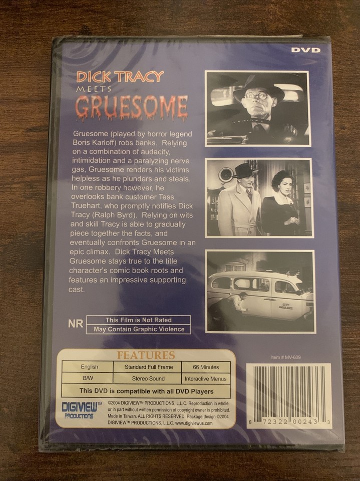 Dick Tracy Meets Gruesome [Slim Case] - DVD - New Sealed Rare HTF | eBay