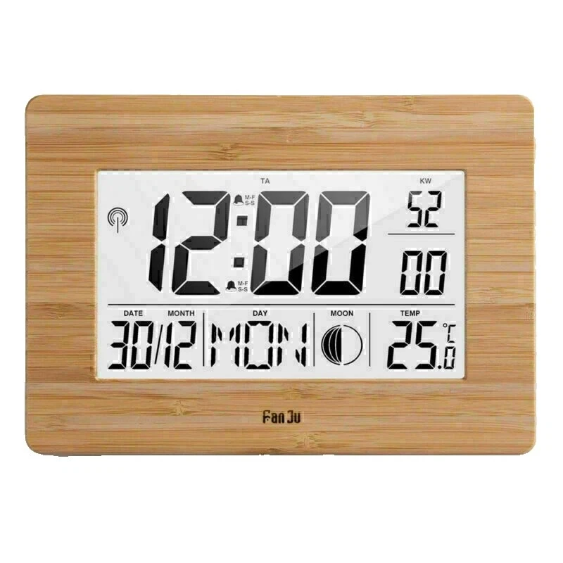 Wooden Modern Wall Clocks Large Display