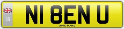 Ben Benjamin Bens N1 Ben Personal number plate UK car registration N18 ENU