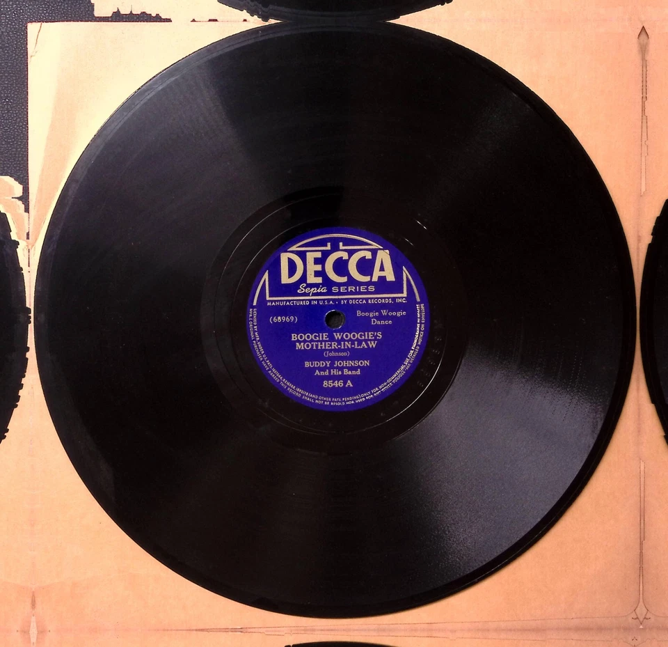 BUDDY JOHNSON BOOGIE WOOGIE'S MOTHER-IN-LAW/I'D BE EVER SO GRATEFU 78 RPM 188-66 Foto 3 de 3