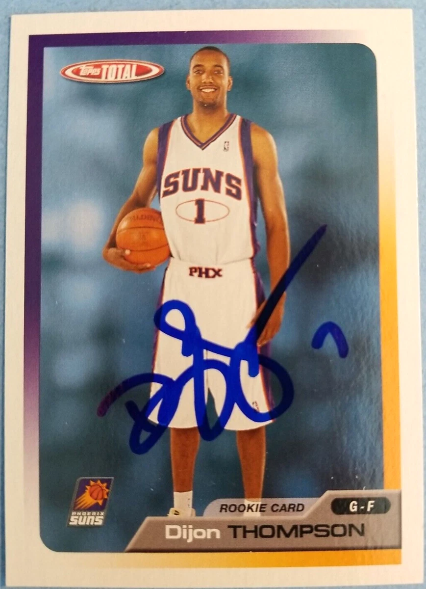 Dijon Thompson Phoenix Suns 2006 Topps #349 Autographed Basketball