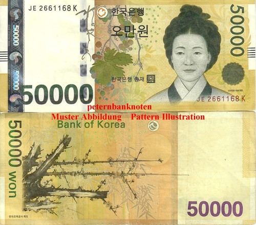 SÜDKOREA / SOUTH KOREA 50000 Won 2005-2009 aUnc P57 64010#