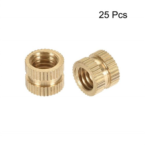 25Pcs M8 x 8mm (L) x 10mm (OD) M8 Threaded Inserts Thread Brass Nuts | eBay