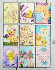 9 Retro Style Easter Handmade Pocket Letter Cards Scrapbooks Journals Crafts