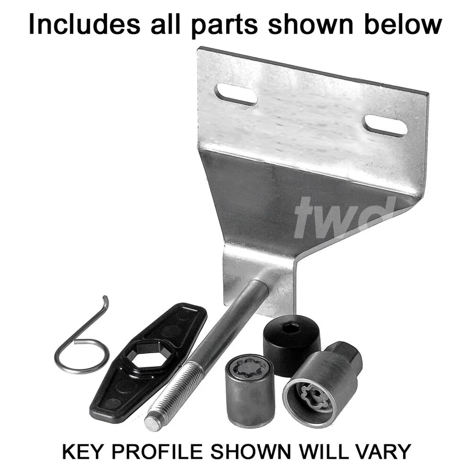 SPARE WHEEL LOCK BOLT NUT KIT FOR MITSUBISHI L200 SECURITY ANTI THEFT ALLOY TYRE - Image 2 of 2