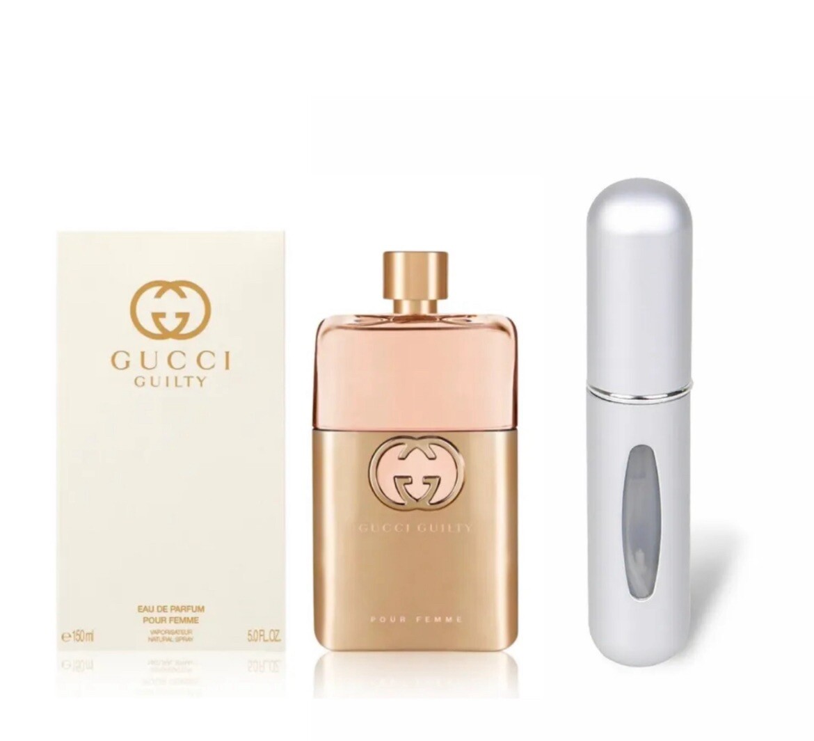 Gucci Guilty Pour Femme Eau De Parfum Spray 5 oz sealed box Bonus