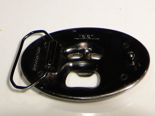 Vintage Skull & Bones Bottle Opener Belt Buckle By Kalan - Picture 3 of 3