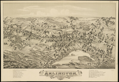 457 Page 1800s Massachusetts Towns Panoramic & Plat Map Image Photo Book on CD