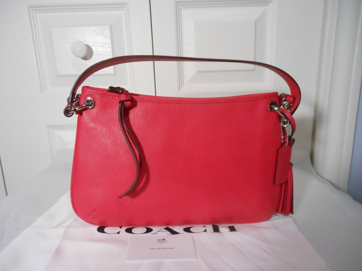 NWT COACH Charley 26601 Legacy Double Gusset Leather Crossbody