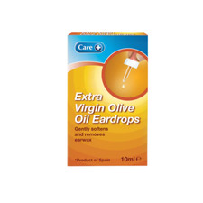 Care+ Olivenöl Ohrentropfen zur Erweichung von Ohrenschmalz (10 ml)