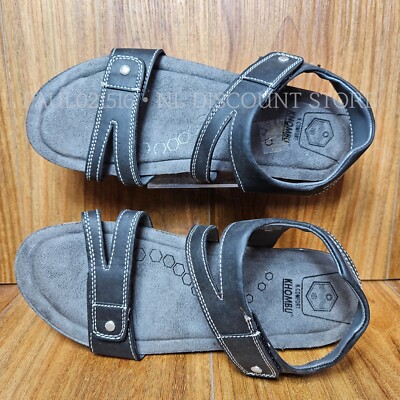 KHOMBU Women's Comfort Black Adjustable River Sandals Black