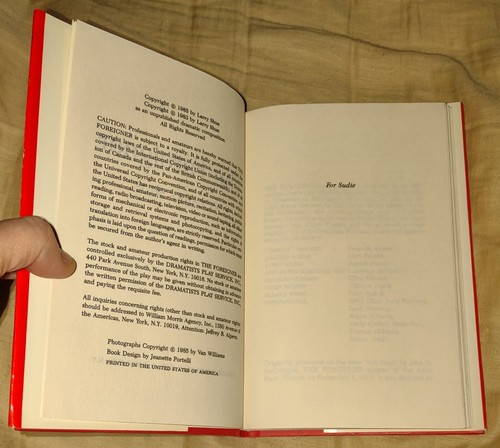 The Foreigner : Play by Larry Shue HCDJ 1985 BCE - Picture 6 of 6