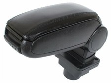 Für Skoda Fabia I 6Y ab 1999-2007 Mittelarmlehne Armlehne KLAPPBAR Leder Schwarz
