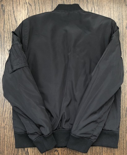 Synchrony Financial BLACK FLIGHT BOMBER 1519 Wingover JACKET FOSSA logo M - Picture 10 of 12