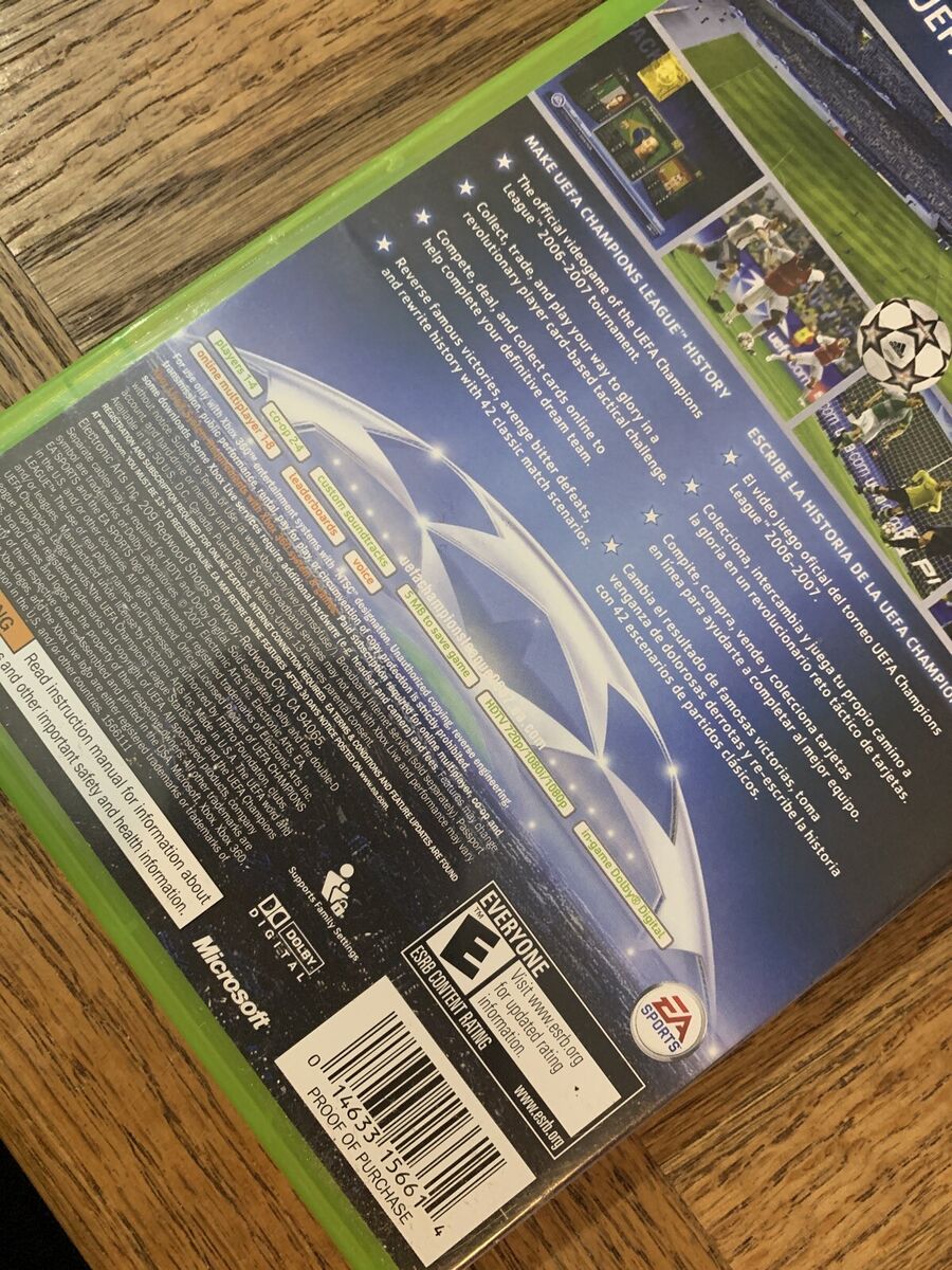 Jogo uefa champions league 2006-2007 xbox 360 novo em Promoção na Americanas