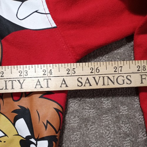 Looney Tunes Womens Crewneck Sweatshirt Size 3XL Red Sylvester, Tweetie, Marvin - Picture 4 of 11
