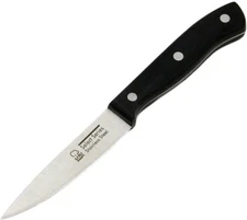 4 Inch Stainless Steel Black Paring Knife Ideal For Slicing And Shaping Tasks