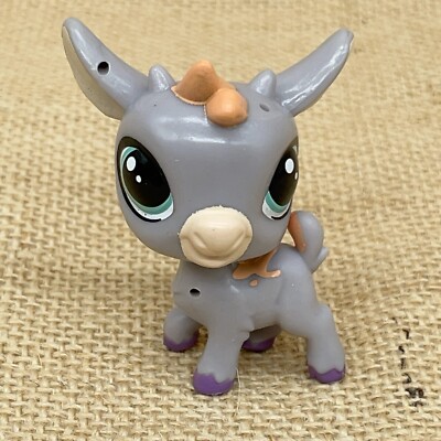 LPS Buck Berden Goat 4099 Lavender Blue Green Eyes Littlest LPS Buck Berden Goat 4099 Lavender Blue Green Eyes Littlest