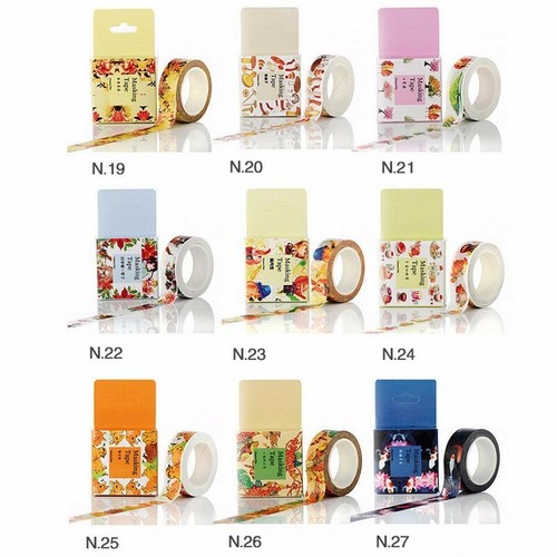 10m Roll DIY Cartoon Washi Tape Sticker Decor Paper Masking Self Adhesive Crafts - Picture 8 of 69