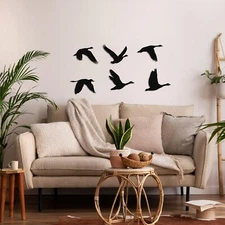 Geese Birds Metal Wall Art, Metal Wall Decor, Wall Hangings, Minimalist Wall Art