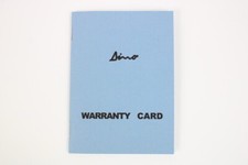 1971-72 Ferrari 246 Dino M-Series Warranty Card Manual Handbook Reproduction
