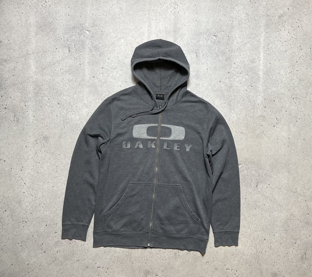 メンズウェア 11's OAKLEY Big Logo Zip-up Blouson Vintage Oakley Big Logo Y2K Full Zip Hoodie | eBay