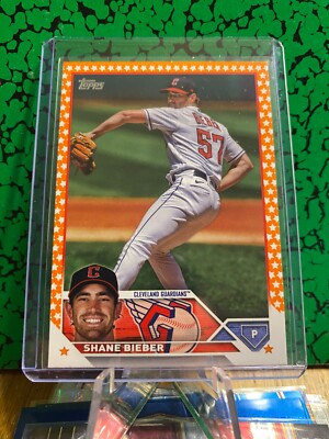 2023 Topps Complete Set Fanatics Exclusive Orange Star /99 Shane Bieber