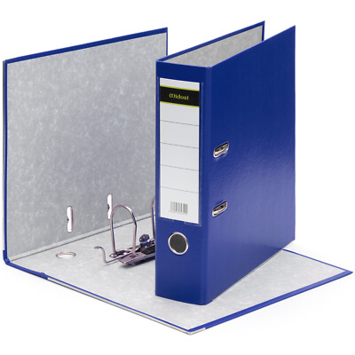 20 x Ordner A4 8cm PP Kunststoff Blau Aktenordner Briefordner Breit Büro Midori-