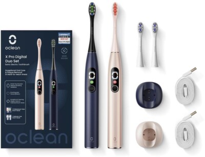Oclean Electric Toothbrush X Pro Digital Blau / Gold Elektrische Zahnbürste