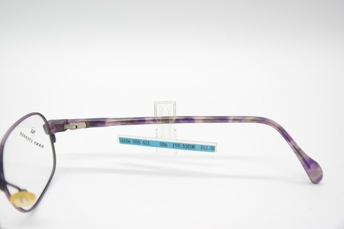 Gafas vintage Stepper SI 621 violeta plata ovaladas montura gafas NOS - Imagen 4 de 6