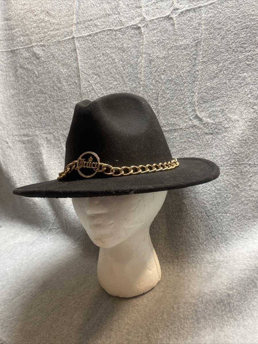 JUICY COUTURE★fluff Scalloped Hat JC267 New! Juicy Couture Pink Velvet Embroidered Logo “Juicy
