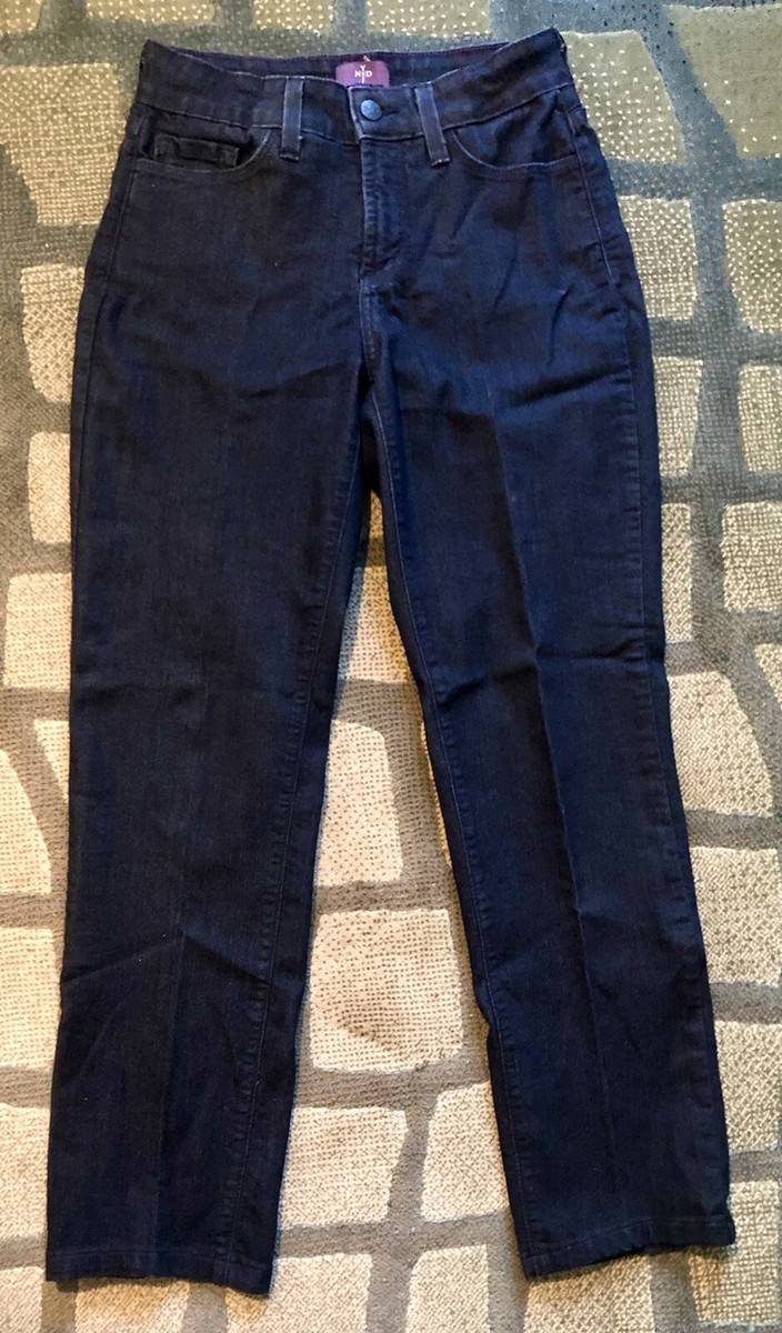 NYDJ SHERI Skinny Ankle Jeans 2 Blue Denim Lift Tuck Technology Pants Euc $109 View 3