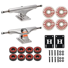 Independent Skateboard Trucks, Spitfire Wheels, Abec 5 Bearings Upgrade Package