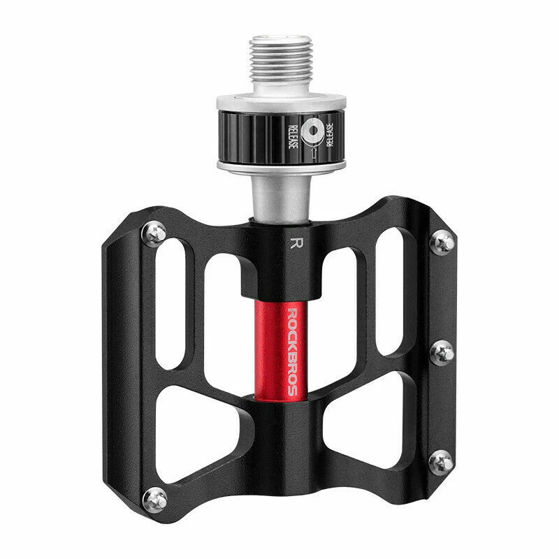 Road MTB Bike Pedals Non-slip Quick Release CNC Rainproof Seal Bearings Widened - Image 2 of 4