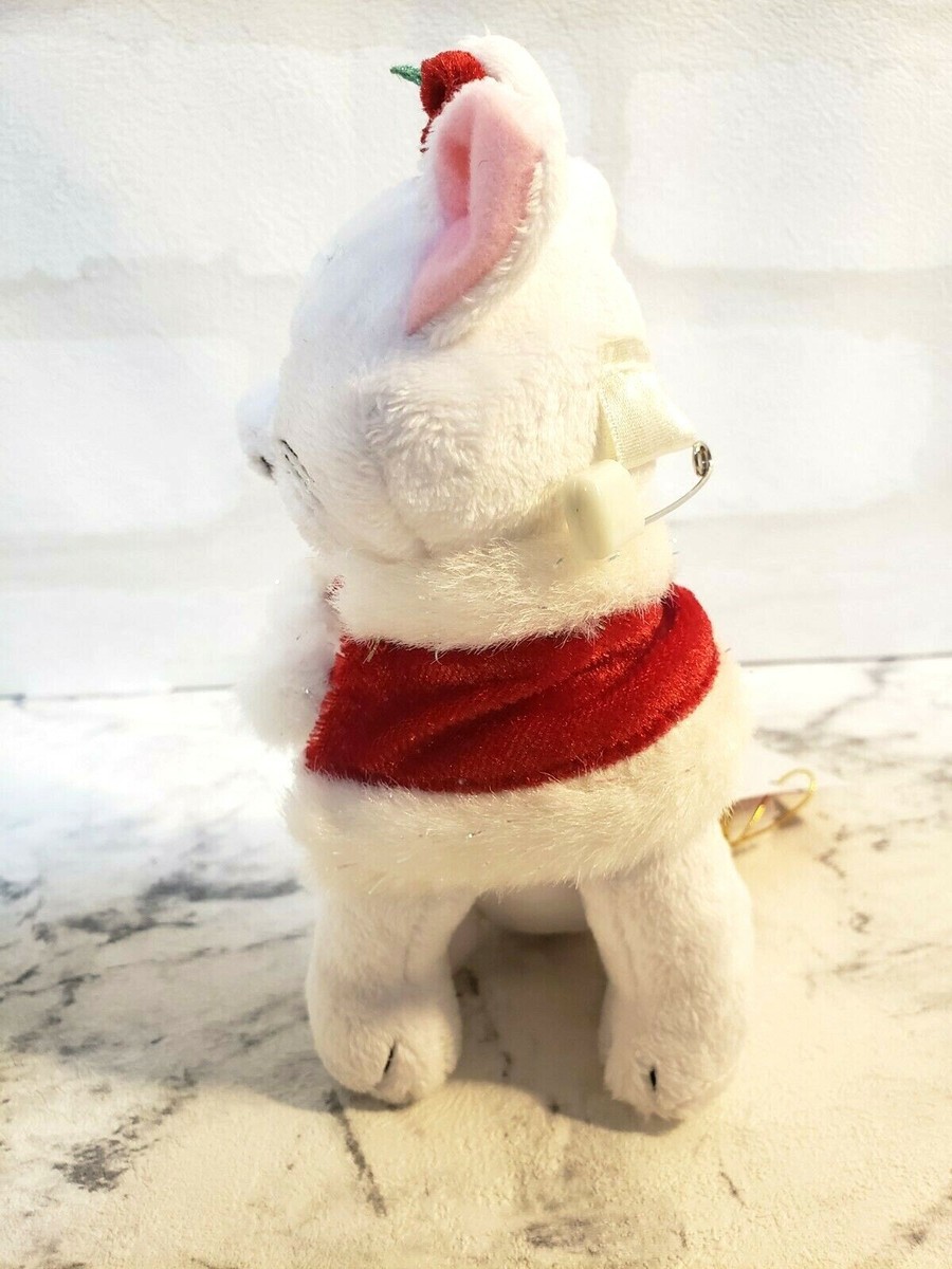 Tokyo Disney Marie Aristocrats Cat Christmas Plush Doll Pin Badge