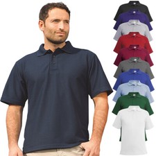 Mens Classic Polo Top Plus Size T-Shirt Plain Shirt Big And Tall Short Sleeve UK