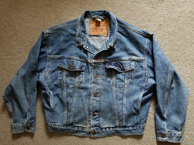 ジャケット・アウター Levi's denim jacket 70598 VINTAGE LEVIS DENIM TRUCKER JEAN JACKET 70598 4891 MEN'S SIZE L