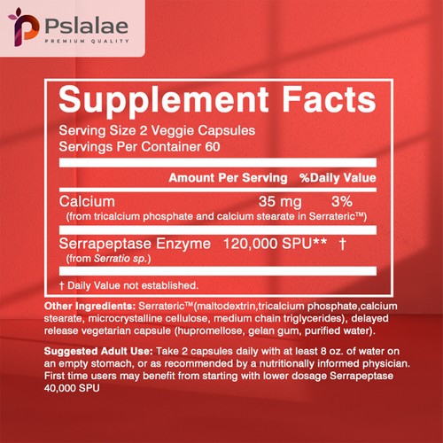 High Potency Serrapeptase Capsules - Enhance Immunity, Supports Sinus Health - Picture 2 of 13