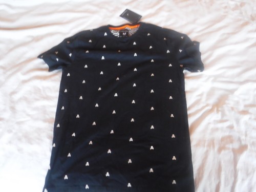 Denim & Flower Ricky Singh Skull & Crossbones Halloween Shirt Size Medium Goth - Picture 2 of 12