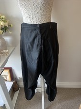 Vivienne Westwood Red Label Pants Trousers Size 44 Wool  Silk Blend Black