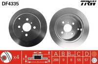 Bremsscheiben FüR Toyota Corolla Kombi E12 Limo 04-08 4243102161