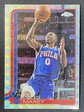 Tyrese Maxey 2025-26 Topps Chrome Wave Refractor Base #185
