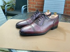 Jones Bootmaker Men’s Half Brogue Shoes Mid Brown leather  Size 9. Cond. good.