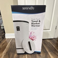 SereneLife Single Touch Towel Warmer, Fragrant Disc Holder, Towels/Blankets