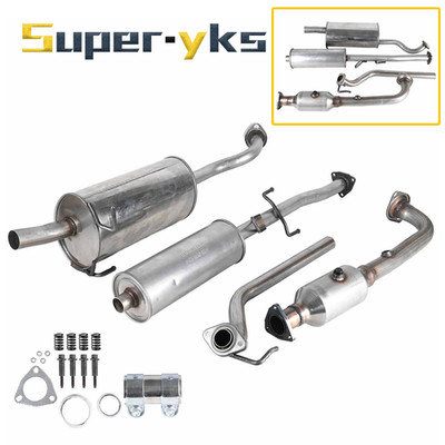 For Honda CR-V CRV 2.4L 2007-2009 2008 Stainless Steel Exhaust System Assembly