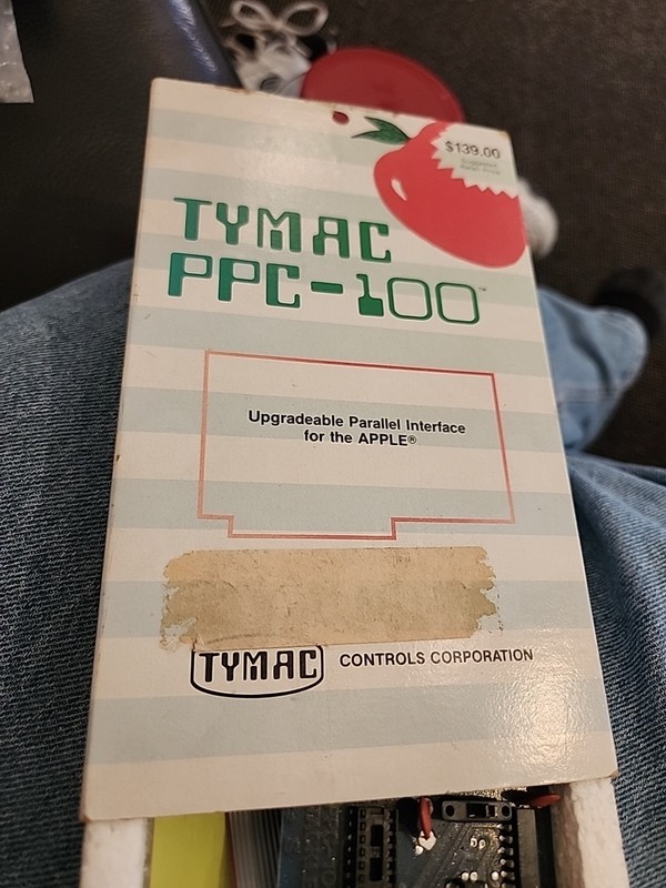 Vintage Tymac Controls Parallel Printer Card PPC-100 1980