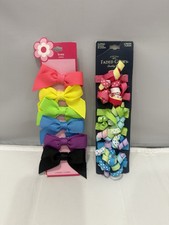 Faded Glory/Walmart Toddler Girl’s Hair Clips Accessories 2 Pack Total 12 Bows