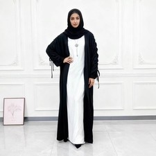 Dubai Women Abaya Muslim Long Dress Ramadan Kimono Open Kaftan Cardigan Islamic