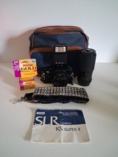 Vtg Sears 35mm SLR KS Super II Camara W/ Manual, Bag, Zoom Lens, And More Works